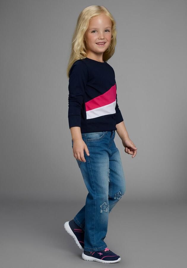 KangaROOS Stretch jeans Stretchjeans met applicatie Jeans met schattige sterren-patches - Foto 4