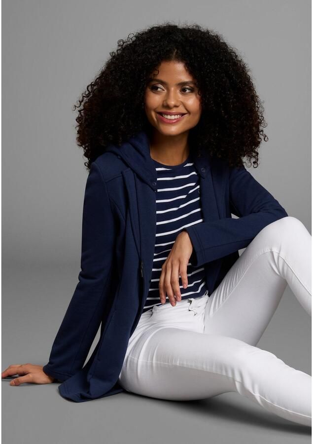 KangaROOS Sweatblazer met afknoopbare capuchon