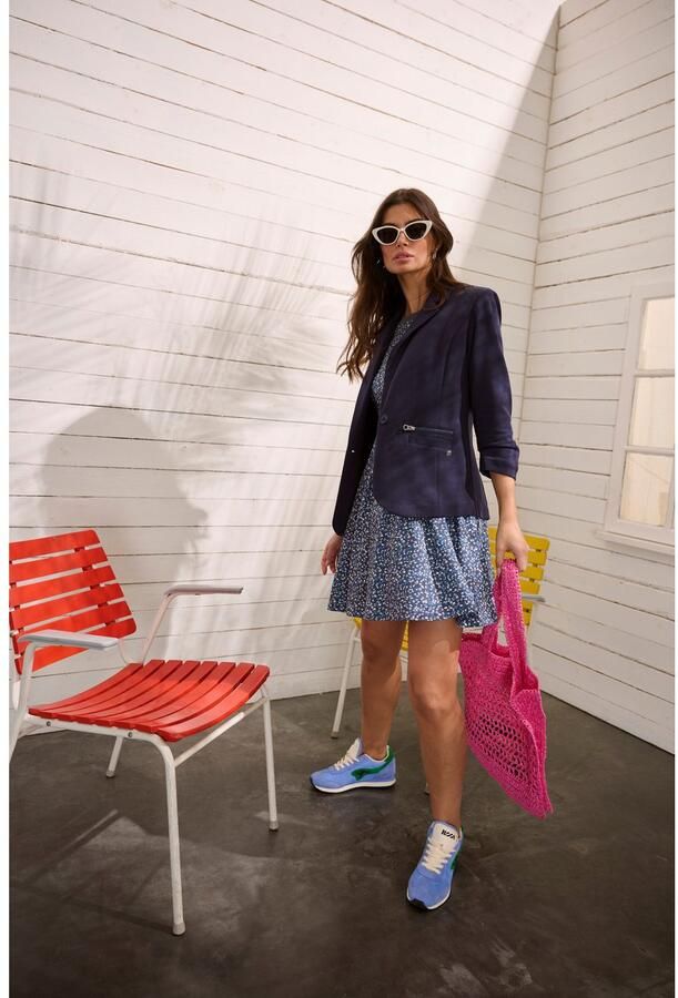 KangaROOS Jerseyjurk van zachte jersey met mille-fleurs print