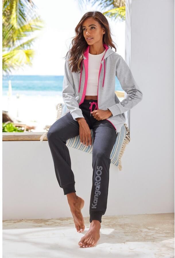 KangaROOS Sweatvest met contrasterende details loungewear - Foto 6