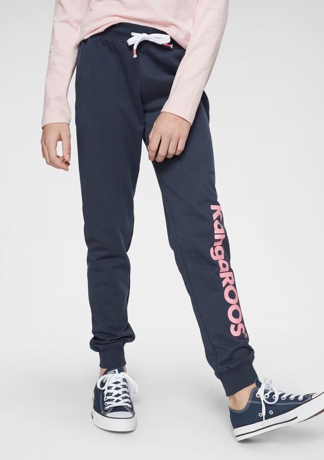 KangaROOS Sweatbroek met glitterprint op de pijp - Foto 7