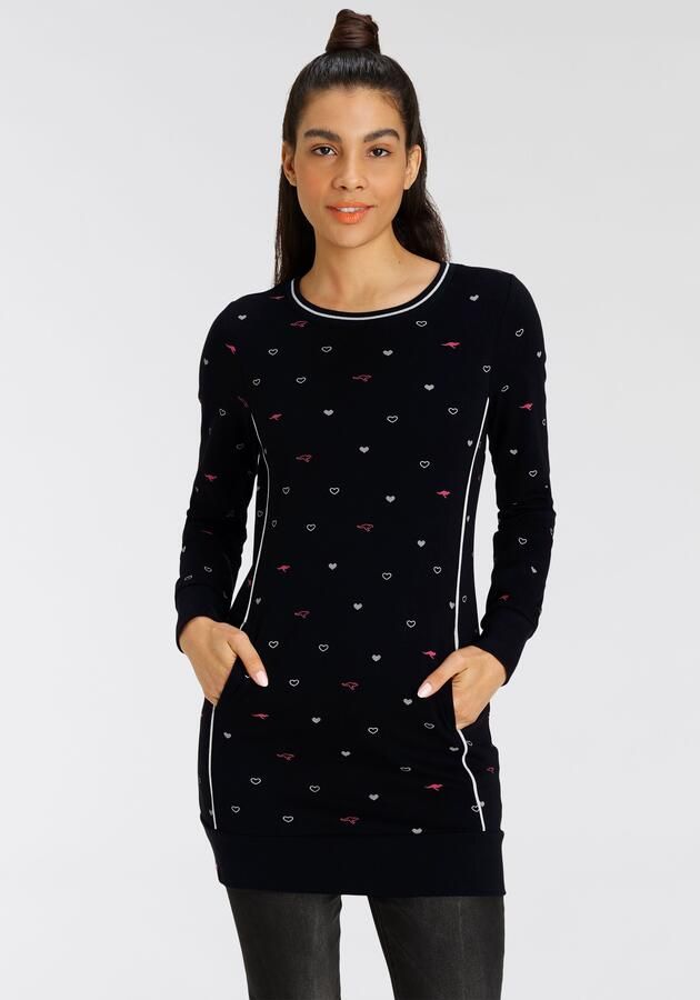 KangaROOS Sweater Lange mouw figuuraccentuerend van interlock-katoen met naadzakken - Foto 8