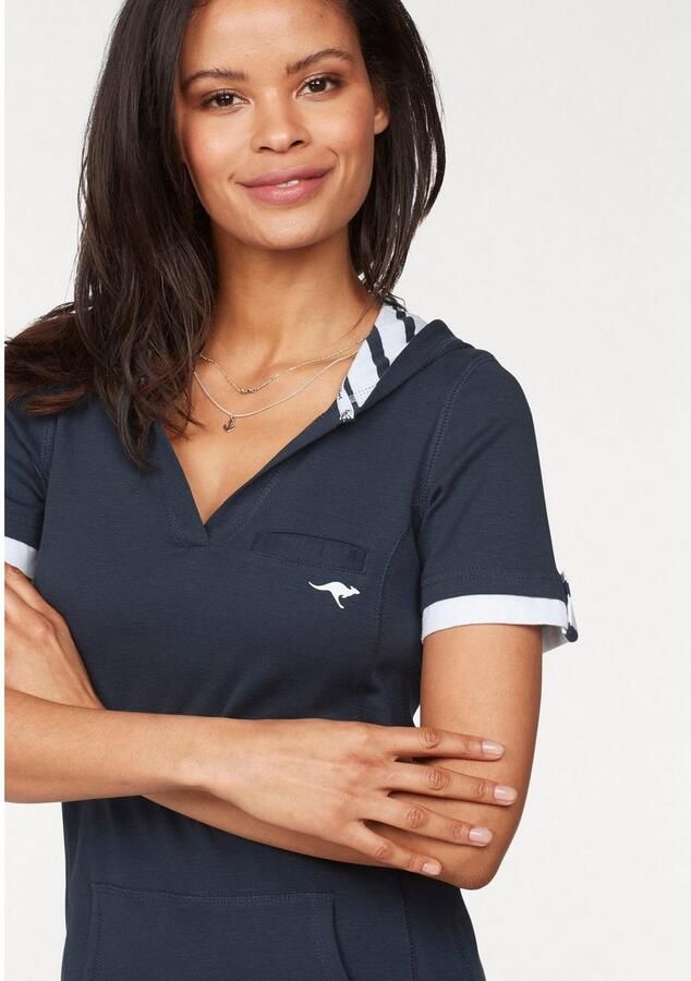 KangaROOS Sweatjurk in lange vorm van katoen-sweatkwaliteit met kangoeroezak - Foto 2