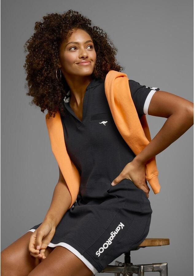 KangaROOS Sweatjurk in lange vorm van katoen-sweatkwaliteit met kangoeroezak - Foto 4