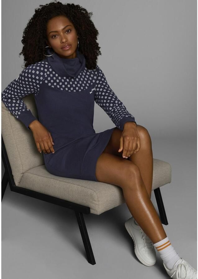 KangaROOS Sweatjurk lang van katoen lange mouwen met brede ribboordjes - Foto 4