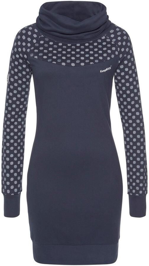 KangaROOS Sweatjurk lang van katoen lange mouwen met brede ribboordjes - Foto 14