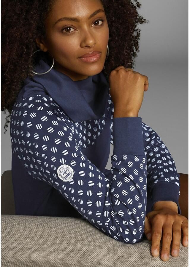 KangaROOS Sweatjurk lang van katoen lange mouwen met brede ribboordjes - Foto 2