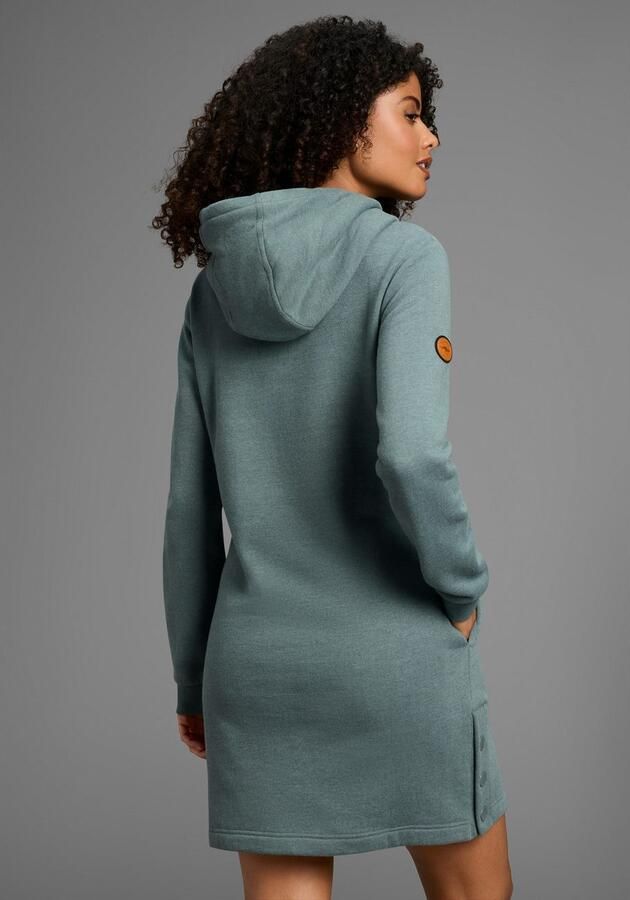 KangaROOS Sweatjurk met logo applicatie in ajourborduurwerk - Foto 3