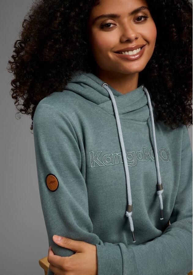 KangaROOS Sweatjurk met logo applicatie in ajourborduurwerk