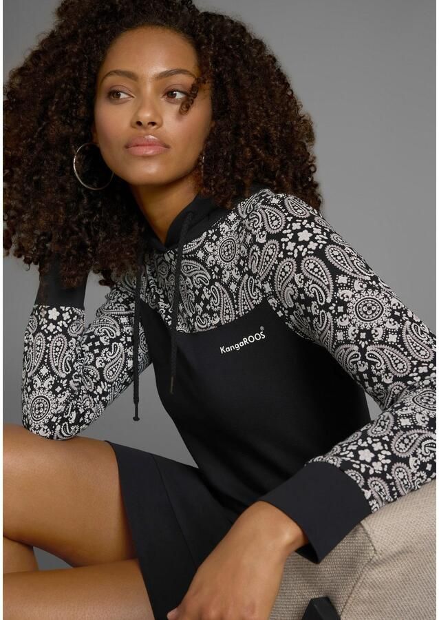 KangaROOS Sweatjurk Mini-lengte sportieve stijl van katoen lange mouwen - Foto 2