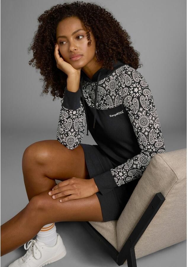 KangaROOS Sweatjurk Mini-lengte sportieve stijl van katoen lange mouwen - Foto 8