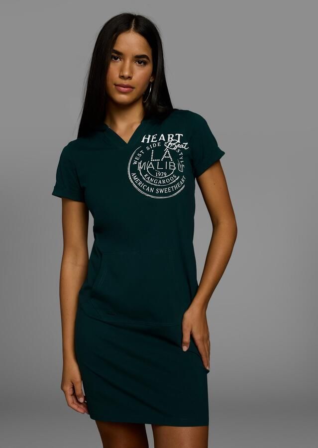 KangaROOS Sweatjurk van zachte jersey met capuchon nieuwe collectie - Foto 6