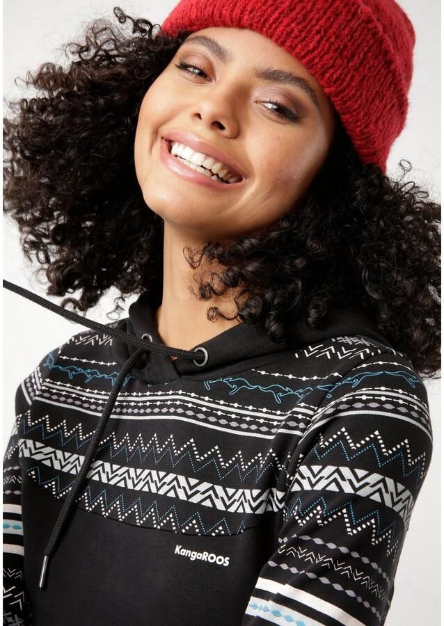 KangaROOS Sweatjurk voor gezellige dagen thuis figuurvolgend van interlock-stof