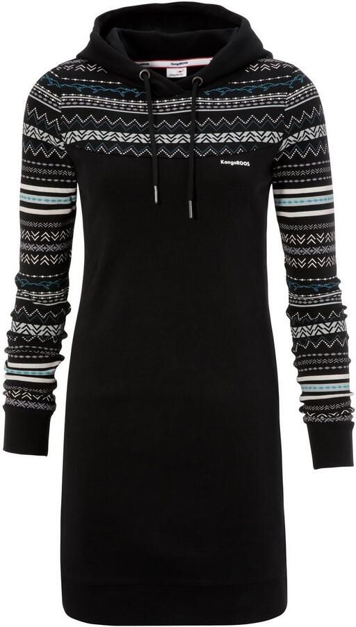 KangaROOS Sweatjurk voor gezellige dagen thuis figuurvolgend van interlock-stof - Foto 7