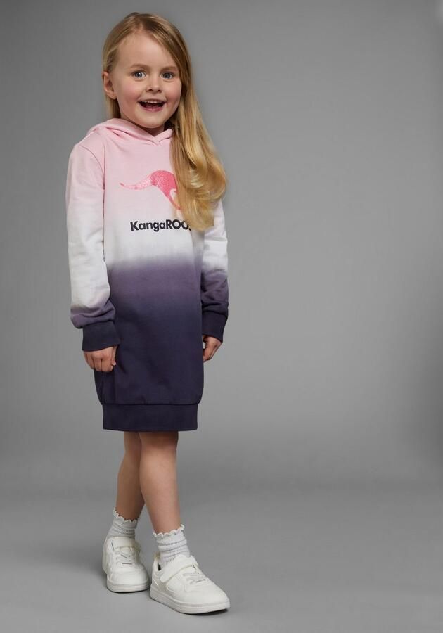 KangaROOS Sweatjurk Voor kleine meisjes tot halverwege de bovenbenen casual look van sweatstof - Foto 5