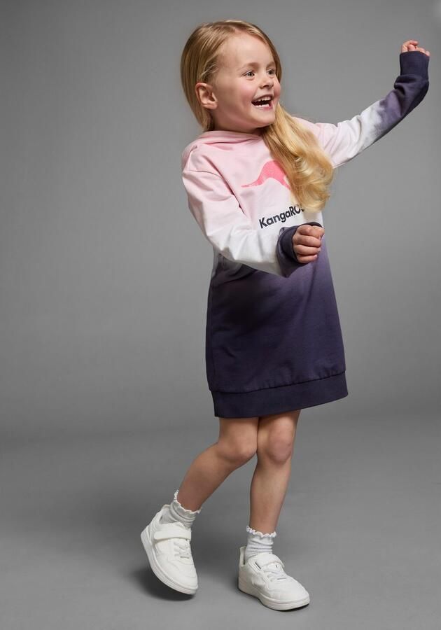 KangaROOS Sweatjurk Voor kleine meisjes tot halverwege de bovenbenen casual look van sweatstof - Foto 6