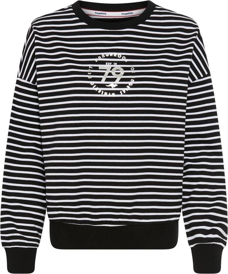 KangaROOS Sweatshirt in oversized look met glinsterende frontprint