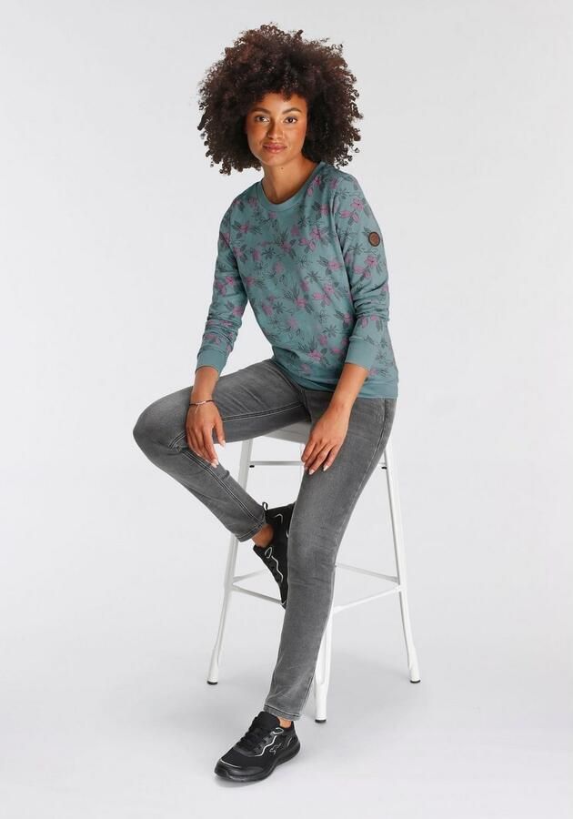 KangaROOS Sweatshirt Langarm casual snit gebloemd ronde hals - Foto 7