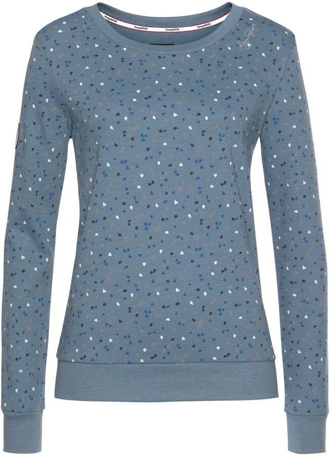 KangaROOS Sweatshirt Lange mouwen bedrukt ronde hals van interlockmateriaal - Foto 4