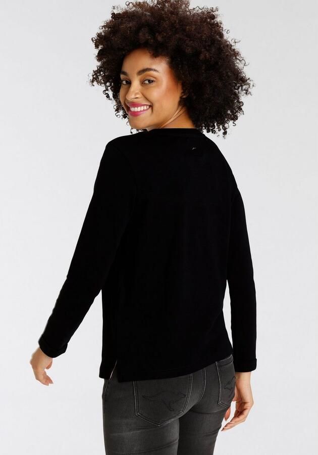 KangaROOS Sweatshirt Lange mouwen figuurvolgend effen met ronde hals - Foto 4