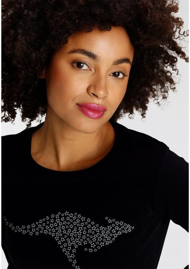 KangaROOS Sweatshirt Lange mouwen figuurvolgend effen met ronde hals - Foto 2