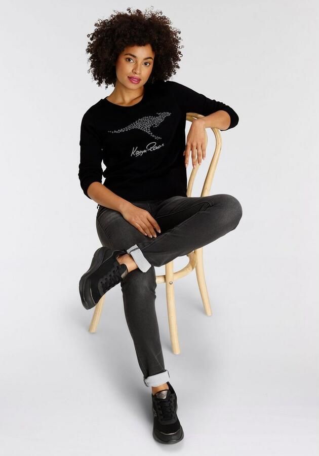 KangaROOS Sweatshirt Lange mouwen figuurvolgend effen met ronde hals - Foto 5