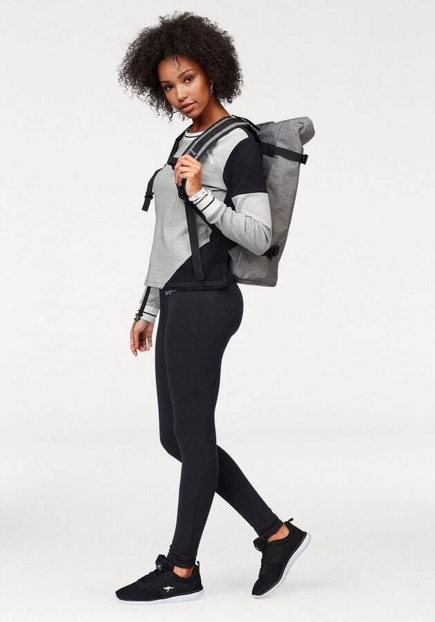 KangaROOS Sweatshirt Lange mouwen figuurvolgende pasvorm colourblocking van katoen - Foto 4