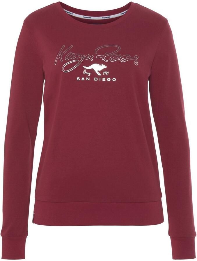 KangaROOS Sweatshirt Lange mouwen figuurvolgende pasvorm