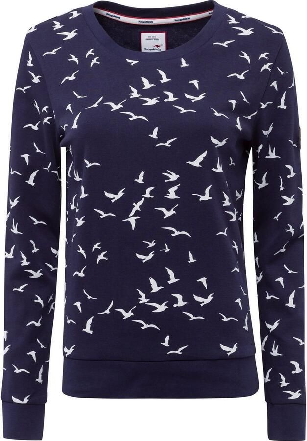 KangaROOS Sweatshirt Lange mouwen figuurvolgende snit bedrukt ronde hals - Foto 5