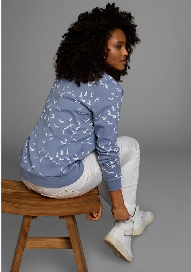 KangaROOS Sweatshirt Lange mouwen figuurvolgende snit bedrukt ronde hals - Foto 3