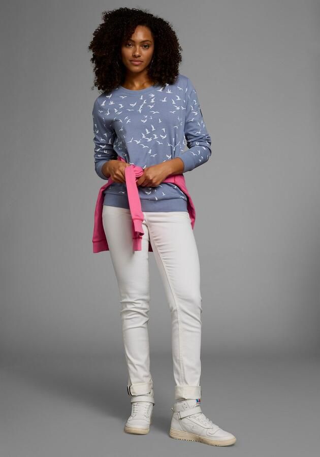 KangaROOS Sweatshirt Lange mouwen figuurvolgende snit bedrukt ronde hals - Foto 6