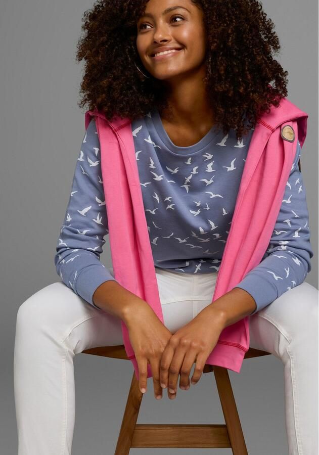 KangaROOS Sweatshirt Lange mouwen figuurvolgende snit bedrukt ronde hals - Foto 5