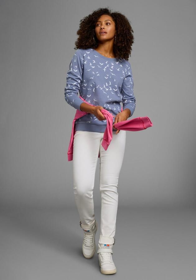 KangaROOS Sweatshirt Lange mouwen figuurvolgende snit bedrukt ronde hals - Foto 8