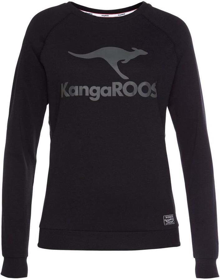 KangaROOS Sweatshirt Lange mouwen figuurvolgende snit met print ronde hals - Foto 7