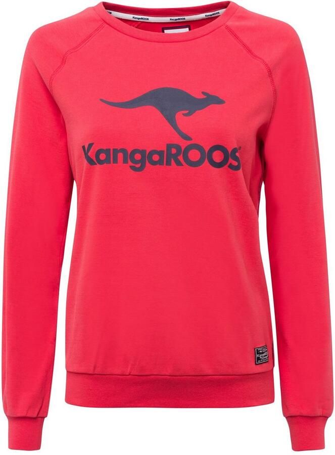 KangaROOS Sweatshirt Lange mouwen figuurvolgende snit met print ronde hals - Foto 14