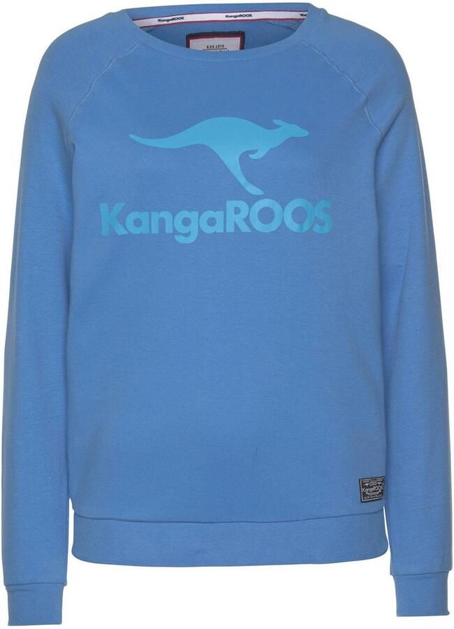 KangaROOS Sweatshirt Lange mouwen figuurvolgende snit met print ronde hals