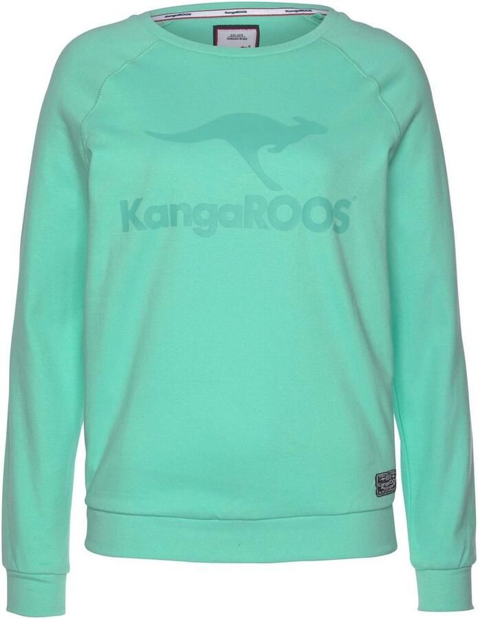 KangaROOS Sweatshirt Lange mouwen figuurvolgende snit met print ronde hals - Foto 9