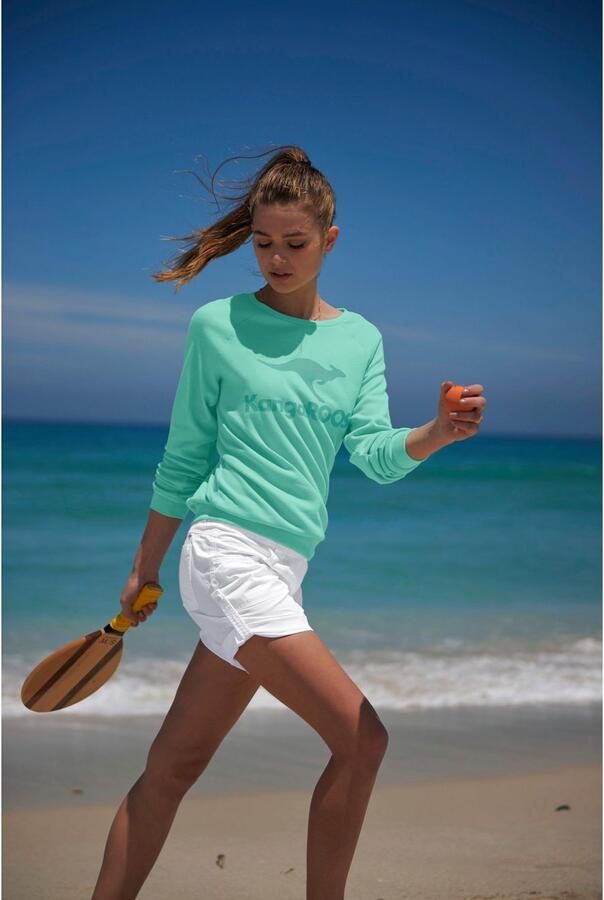 KangaROOS Sweatshirt Lange mouwen figuurvolgende snit met print ronde hals - Foto 8