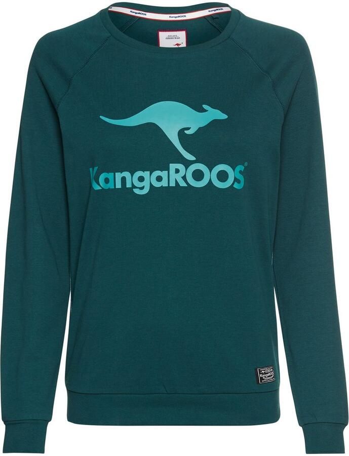 KangaROOS Sweatshirt Lange mouwen figuurvolgende snit met print ronde hals