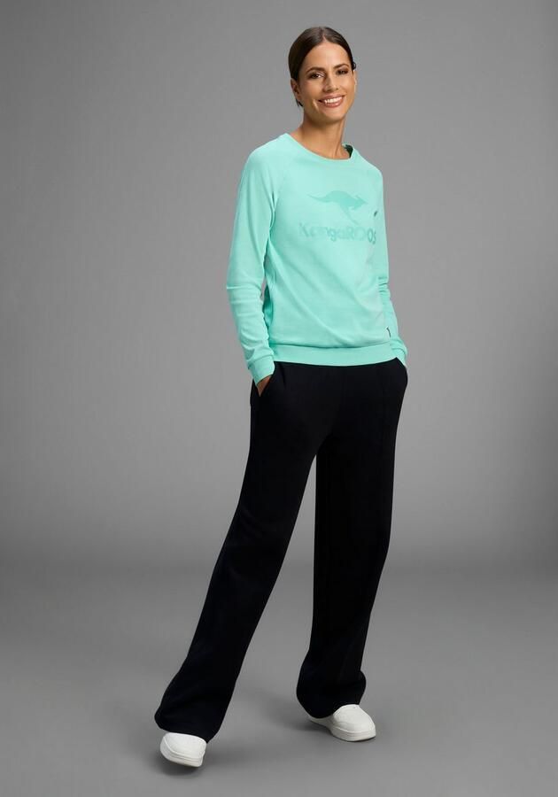 KangaROOS Sweatshirt Lange mouwen figuurvolgende snit met print ronde hals - Foto 5