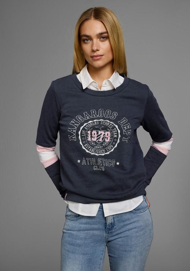 KangaROOS Sweatshirt Lange mouwen figuurvriendelijke pasvorm bedrukt uiterlijk - Foto 8