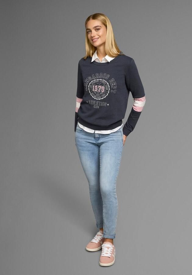 KangaROOS Sweatshirt Lange mouwen figuurvriendelijke pasvorm bedrukt uiterlijk - Foto 10