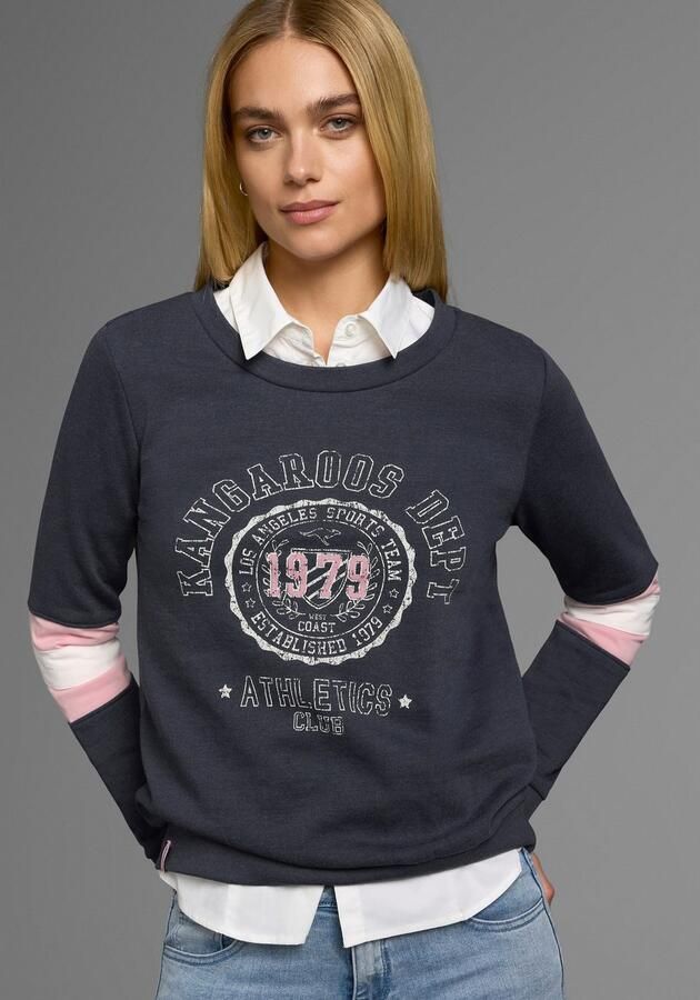 KangaROOS Sweatshirt Lange mouwen figuurvriendelijke pasvorm bedrukt uiterlijk - Foto 11