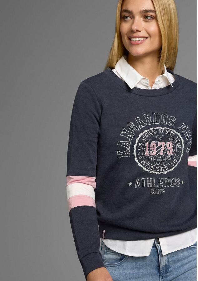 KangaROOS Sweatshirt Lange mouwen figuurvriendelijke pasvorm bedrukt uiterlijk - Foto 5