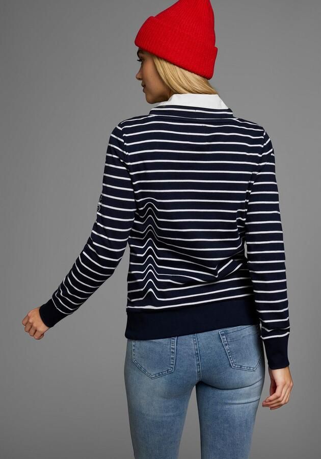 KangaROOS Sweatshirt Lange mouwen met duimgaten figuurvolgend staande kraag met koord - Foto 10