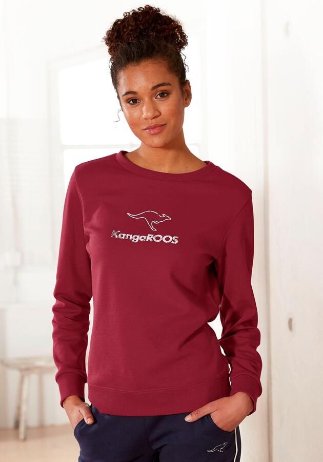 KangaROOS Sweatshirt met contrasterende logoprint loungepak - Foto 7