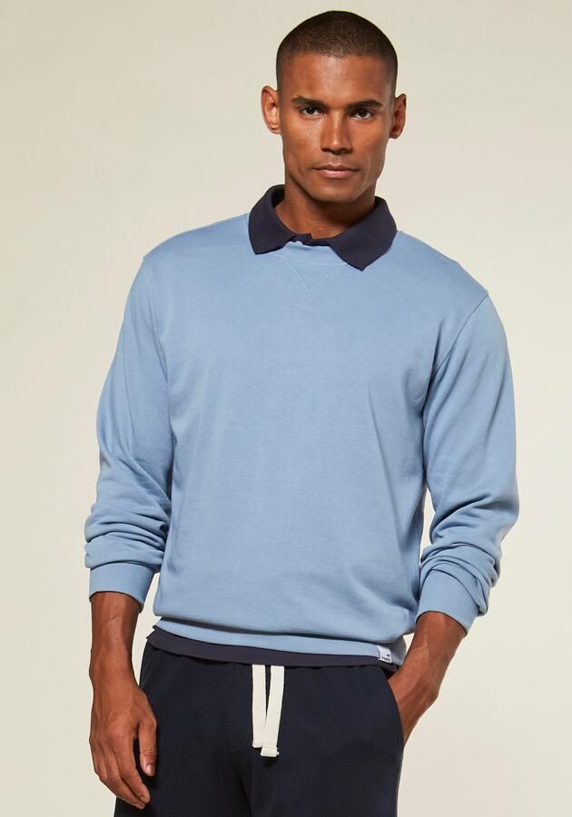 KangaROOS Sweatshirt Met een ronde hals met coole ribinzet aan de voorkant van de hals - Foto 6