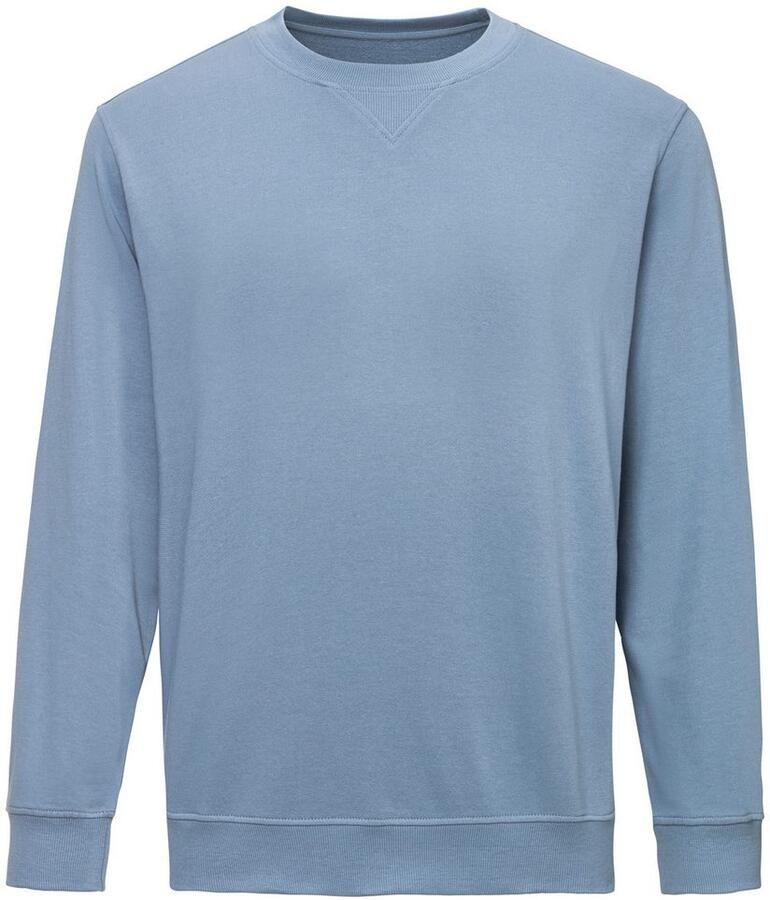 KangaROOS Sweatshirt Met een ronde hals met coole ribinzet aan de voorkant van de hals