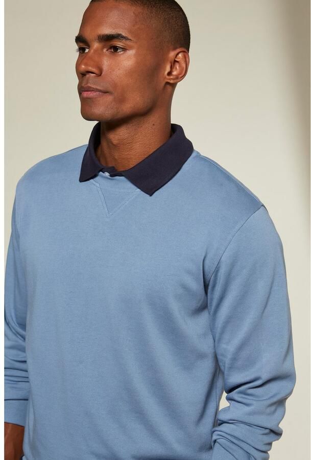 KangaROOS Sweatshirt Met een ronde hals met coole ribinzet aan de voorkant van de hals - Foto 2