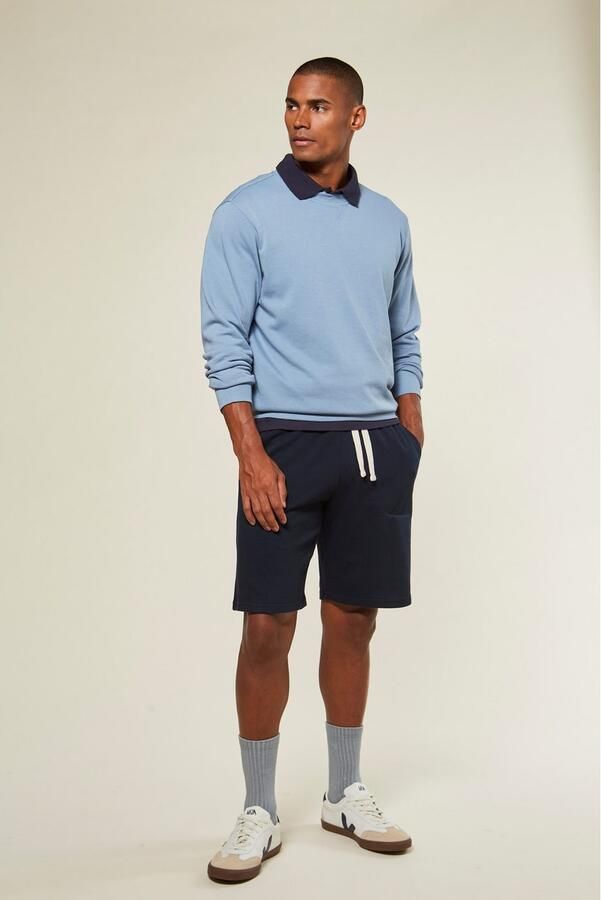 KangaROOS Sweatshirt Met een ronde hals met coole ribinzet aan de voorkant van de hals - Foto 5